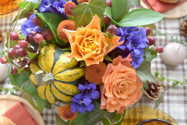 黄色 オレンジ 花 ハロウィンのアレンジメントに使いたい人気の切り花 フラワーアレンジメント教室