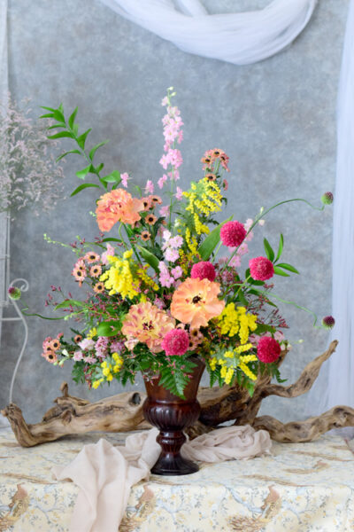 ミモザ　フラワーアレンジメント