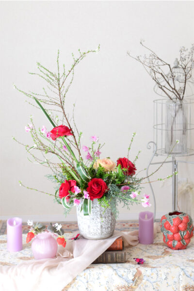 フラワーアレンジメント ラナンキュラス